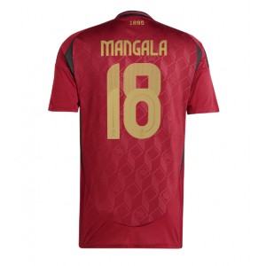 Fotbalové Dres Belgie Orel Mangala #18 Domácí Oblečení ME 2024 Krátký Rukáv